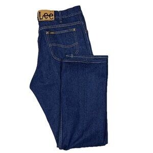 Vintage 90s Lee Jeans Made in Canada Men’s 34X32 Dark Blue Straight Leg